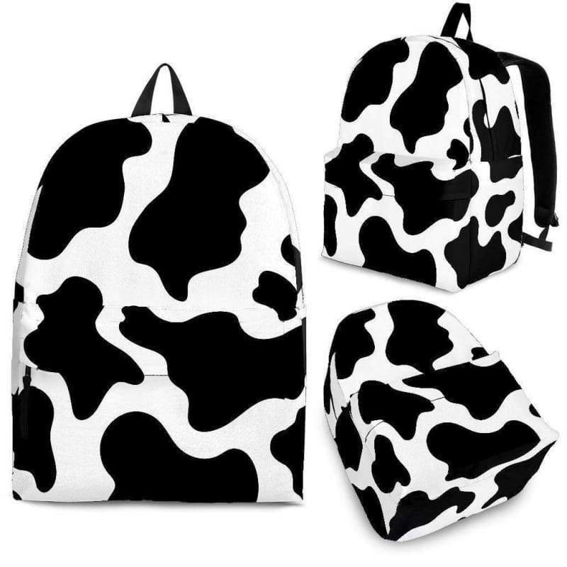Backpack - Black - Cow Backpack - Calf / Youth (Ages 8 to 12) Official COW PRINT Merch