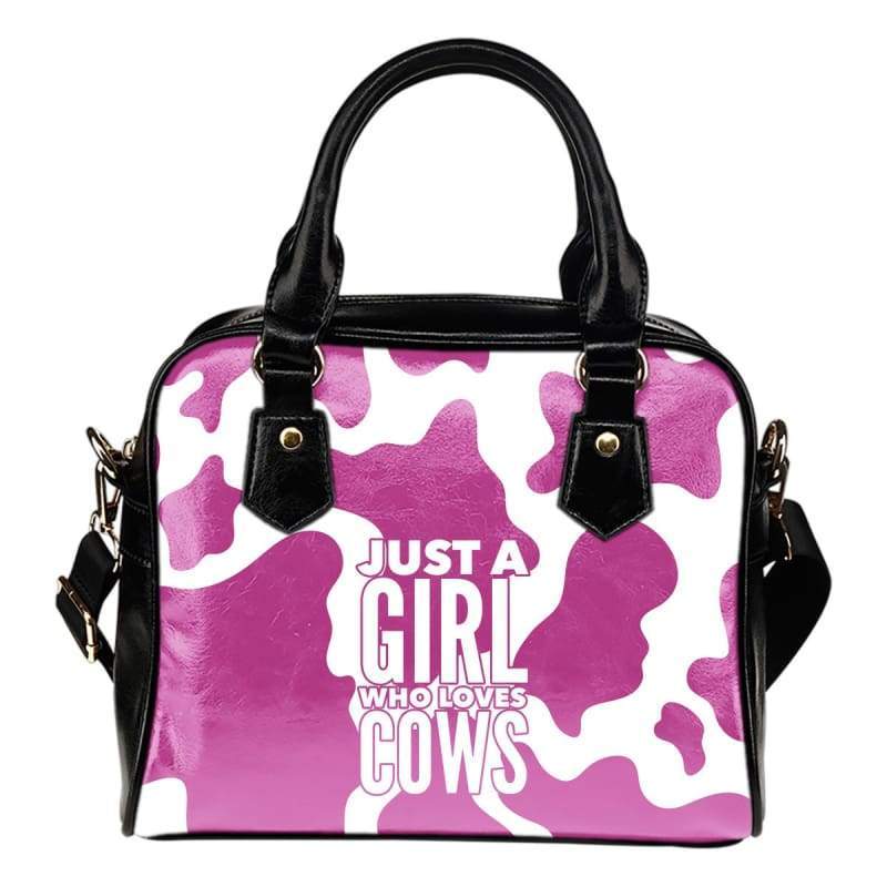 Pink Cow Print Bag