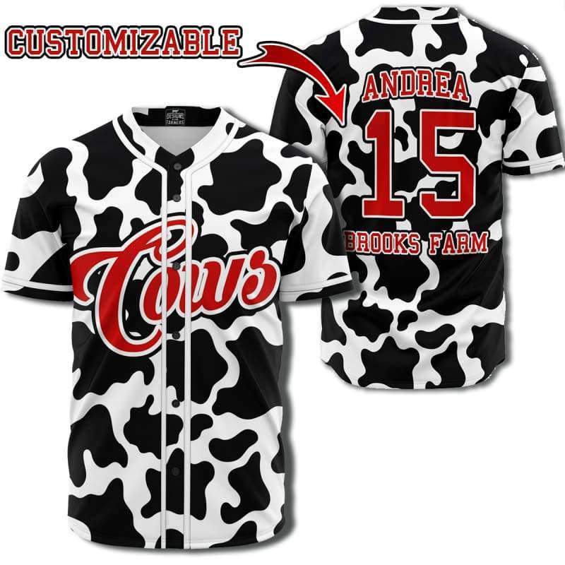 Personalized Cow Baseball Jersey CL1211 XS Official COW PRINT Merch