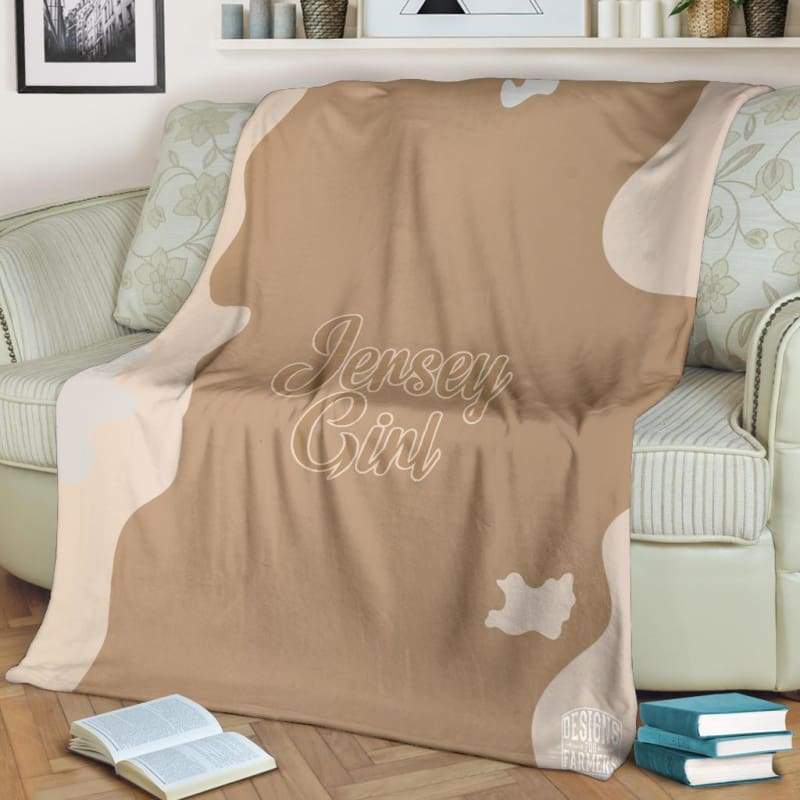 Jersey Premium Blanket CL1211 Premium Blanket - Jersey Premium Blanket / Youth (56 x 43 inches / 140 x 110 cm) Official COW PRINT Merch