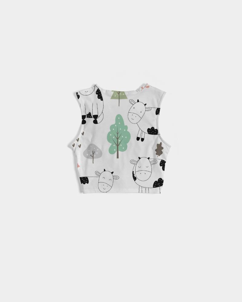 cloth cow women s twist front tank 8 - The Cow Print