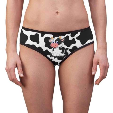 cow pattern womens briefs accessories underwear all over prints printify designs for farmers undergarment - The Cow Print
