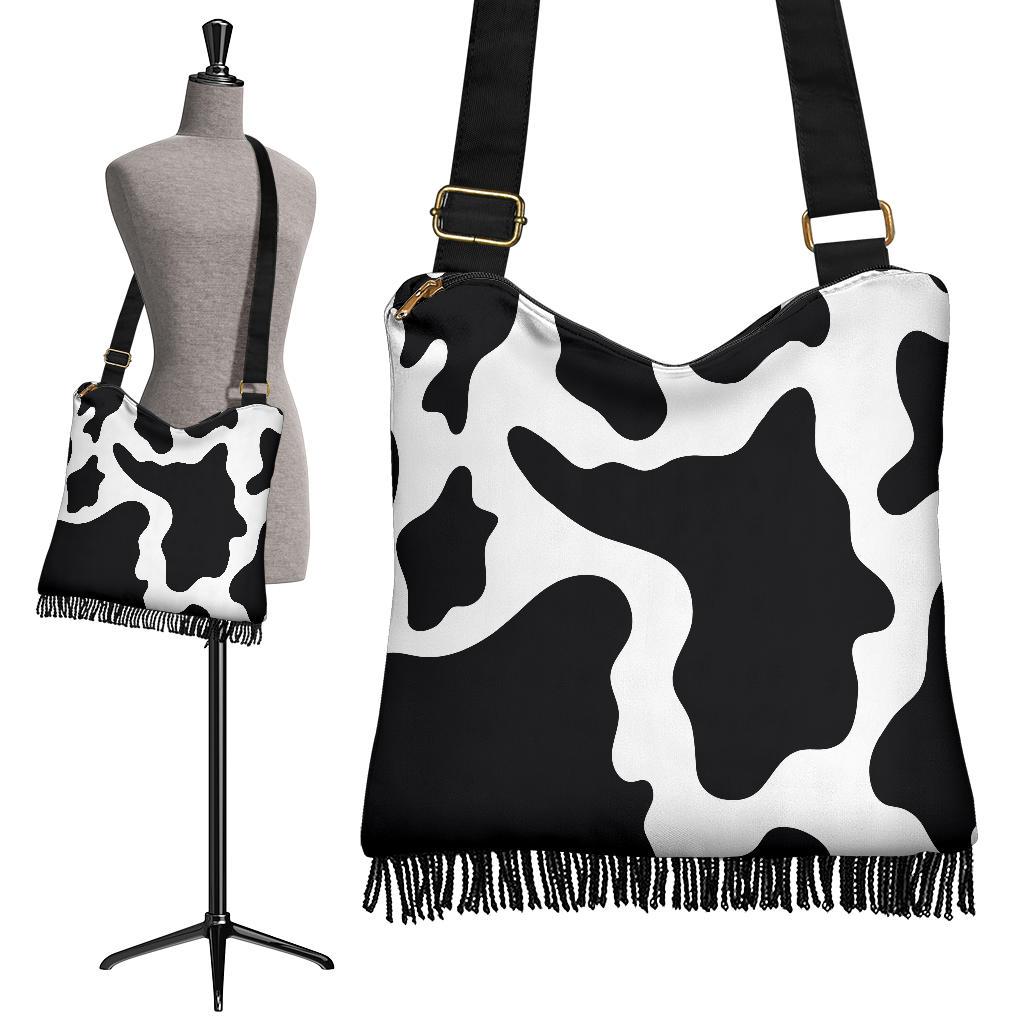 Cow Print Boho Bag CL1211 Crossbody Boho Handbag - Cow Print Boho Bag / One Size Official COW PRINT Merch