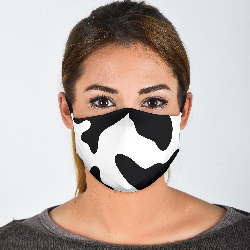 Cow Themed Facemask CL1211 Cow Print Facemask / Adult Mask + 2 FREE Filters (Age 13+) Official COW PRINT Merch
