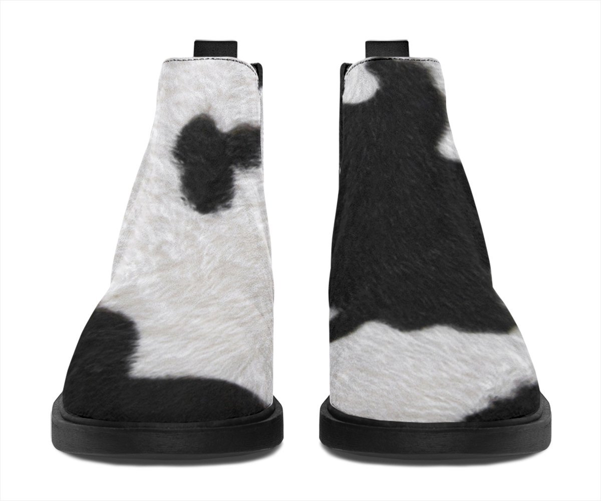 Women’s Fashion Boots - Cowhide Cow Print Boots / US6 (EU36.5) Official COW PRINT Merch