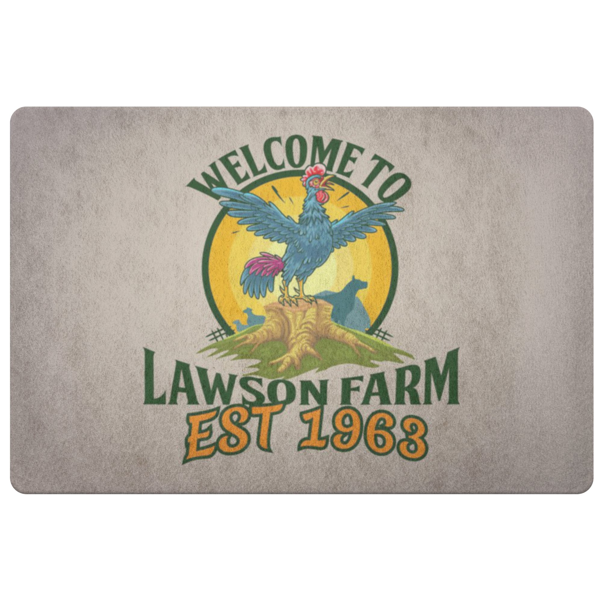 Personalized Rooster Farm Doormat CL1211 Rooster Doormat Official COW PRINT Merch
