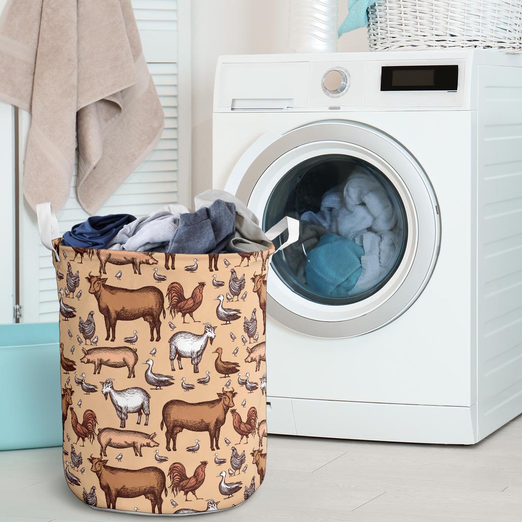 farm animal laundry basket 17 - The Cow Print