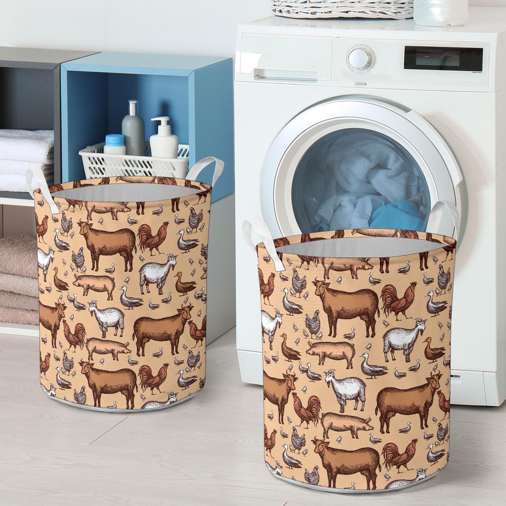 farm animal laundry basket 18 - The Cow Print