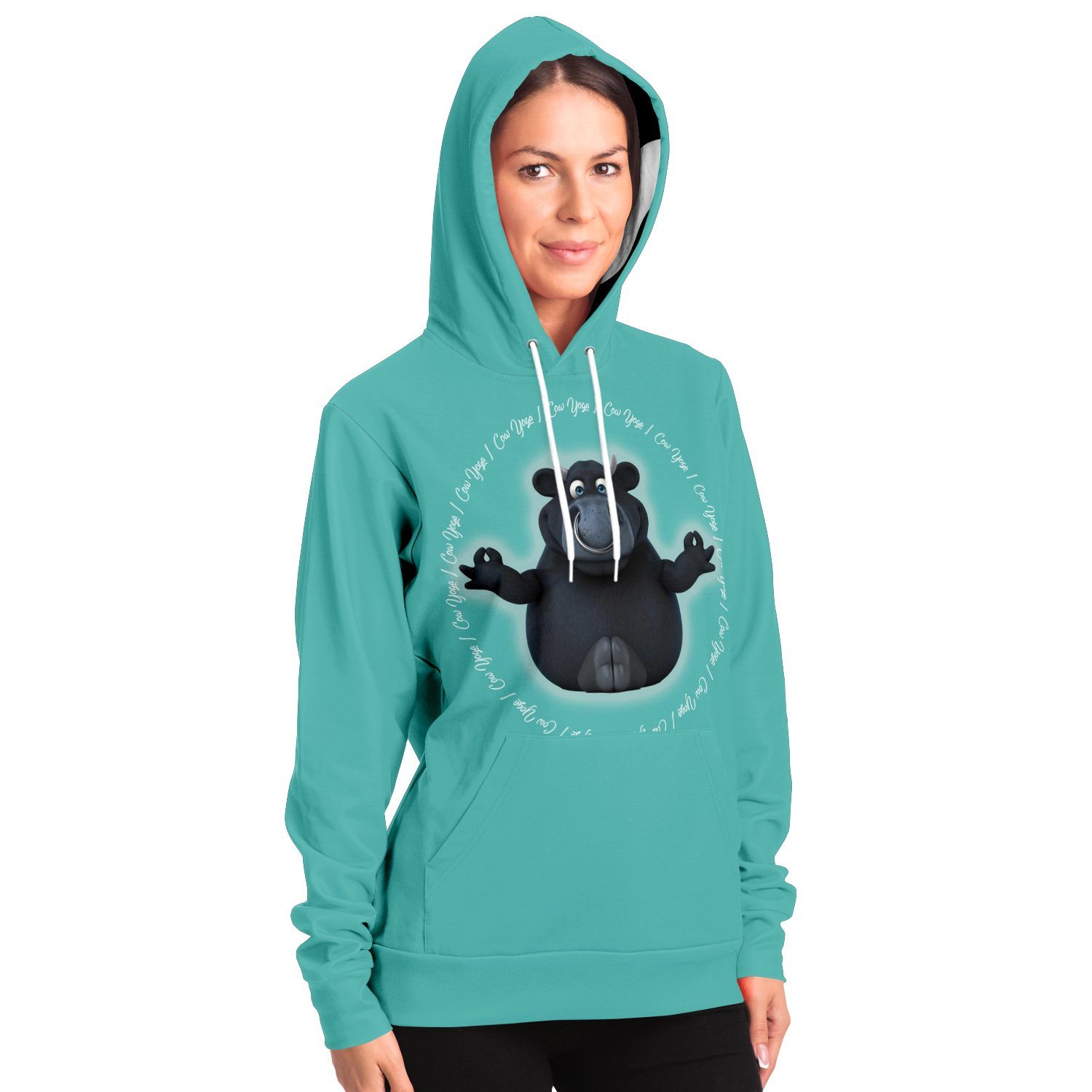 fashion hoodie aop cow yoga hoodie 12 - The Cow Print
