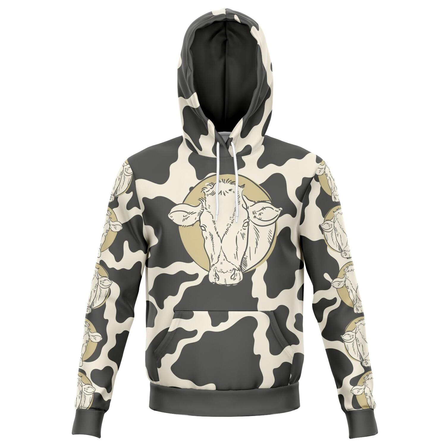 Tinted Cow Print Hoodie CL1211 XS Official COW PRINT Merch