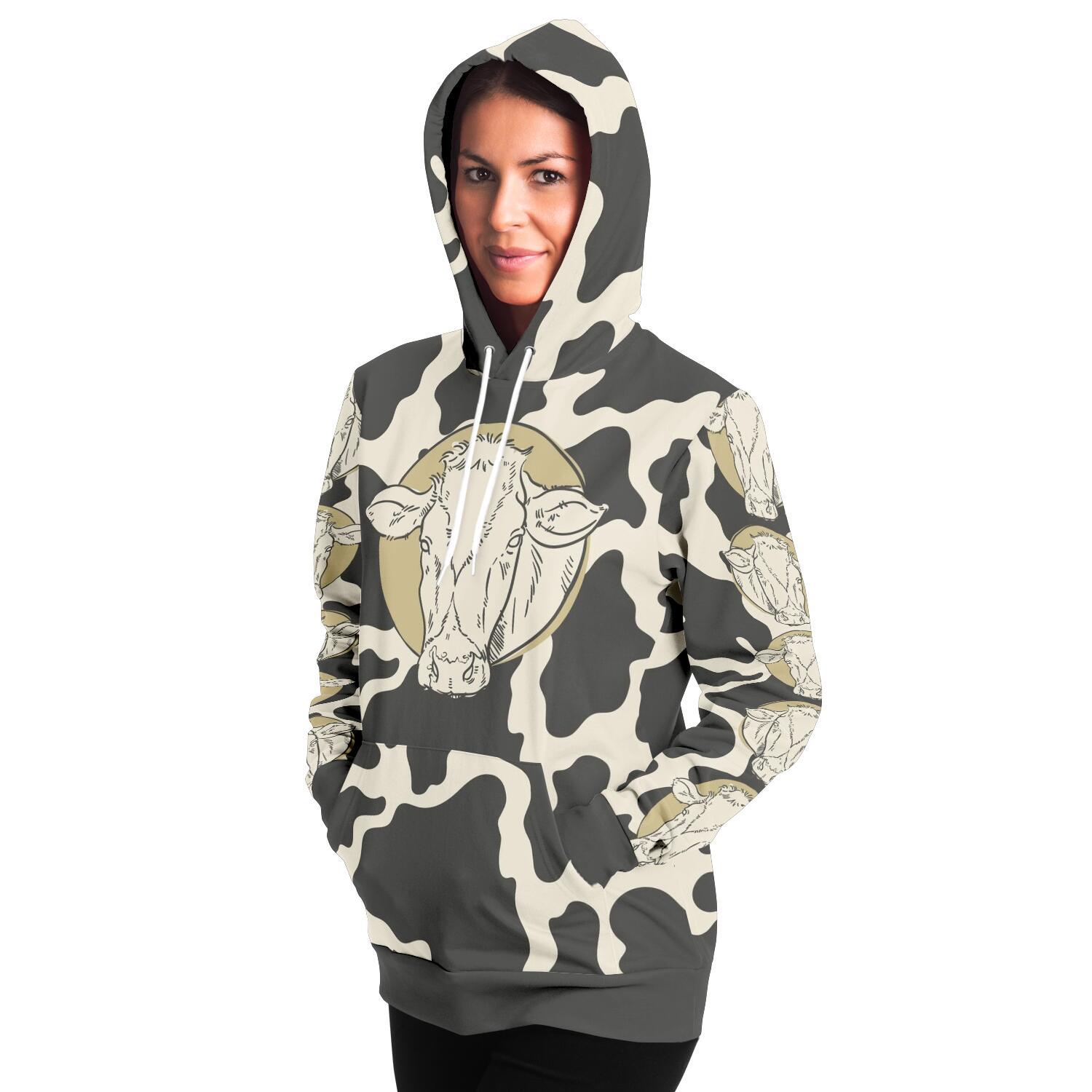 fashion hoodie aop tinted cow print hoodie 10 - The Cow Print