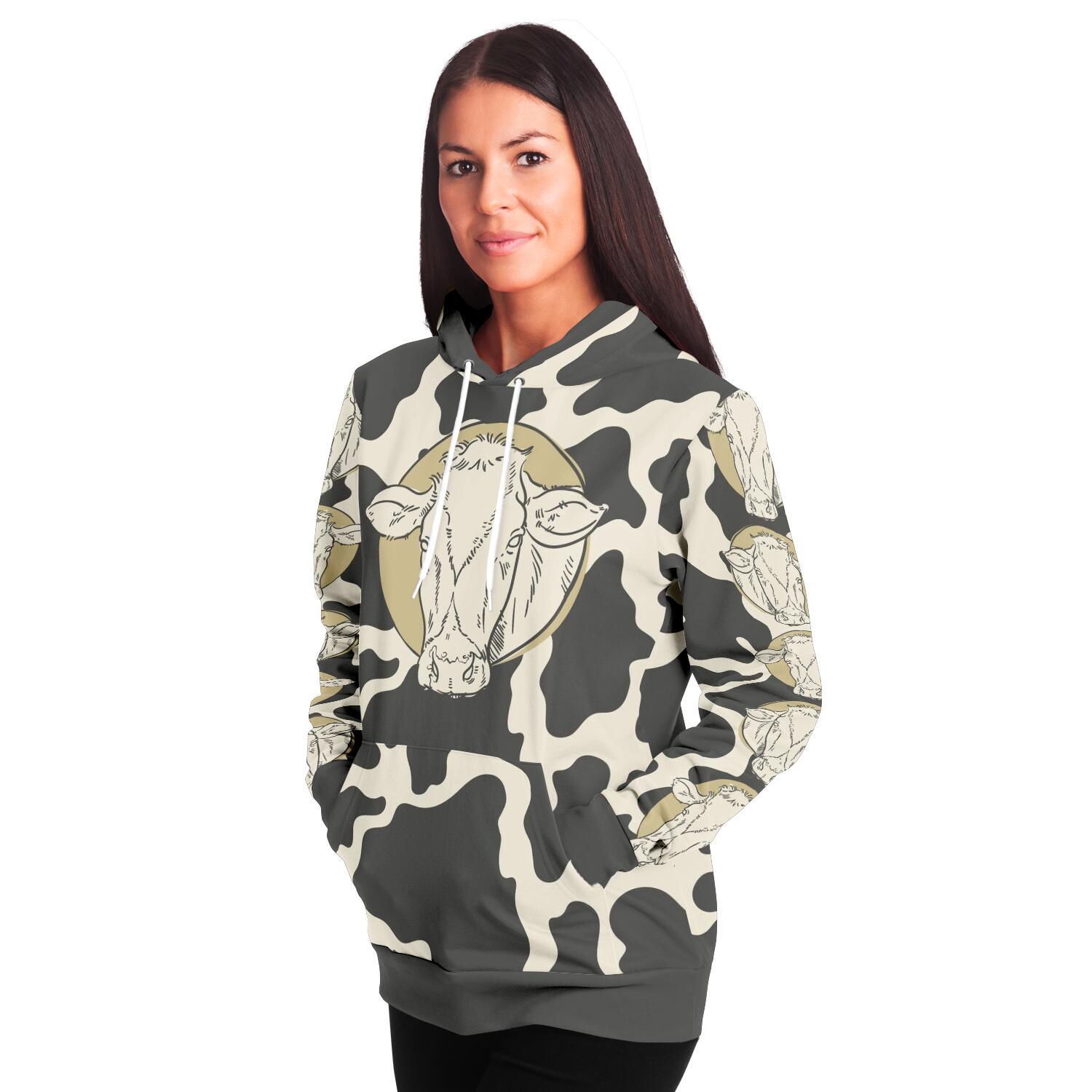 fashion hoodie aop tinted cow print hoodie 9 - The Cow Print