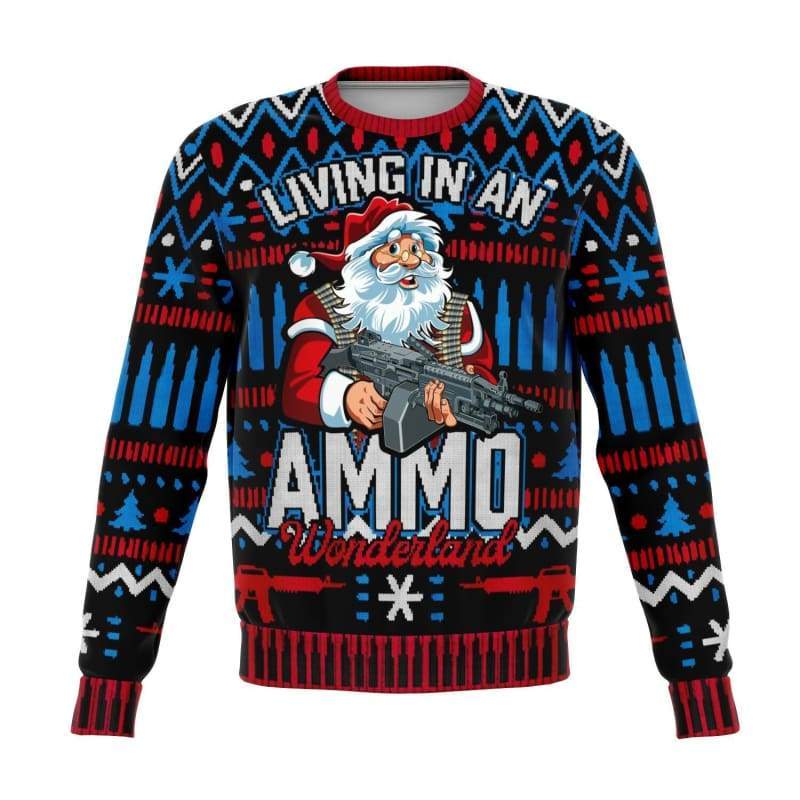 Ammo Wonderland Ugly Christmas Sweater CL1211 XS Official COW PRINT Merch