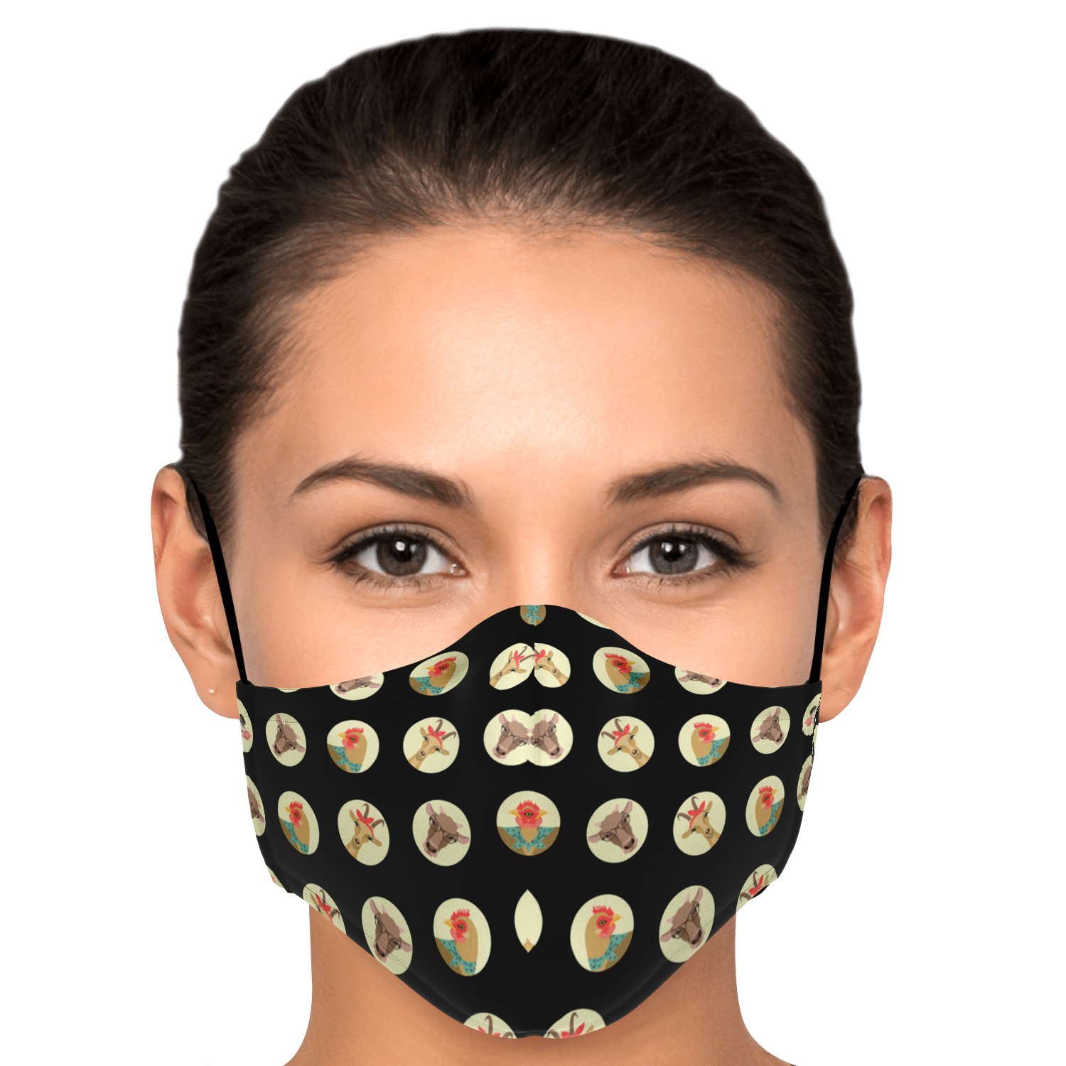 3pcs - Adult Fashion Face Mask / No additional filters Official COW PRINT Merch