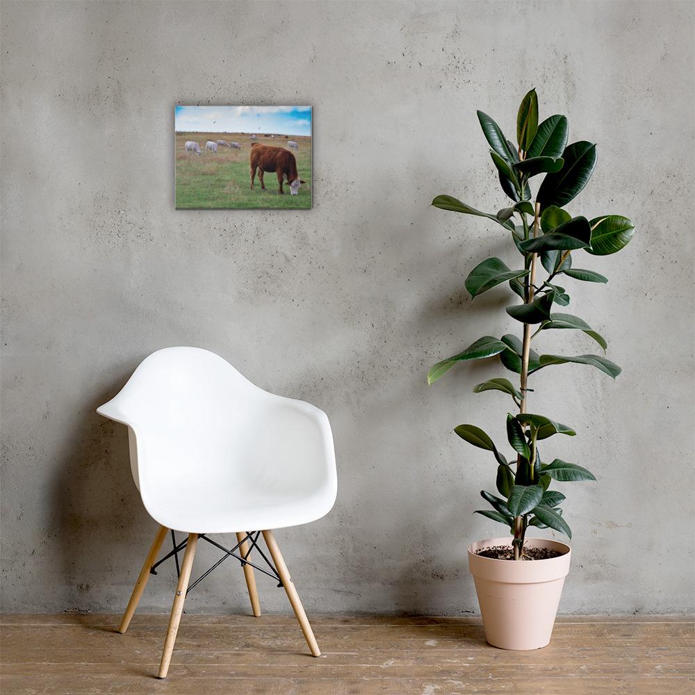grazing cattle canvas 3 - The Cow Print
