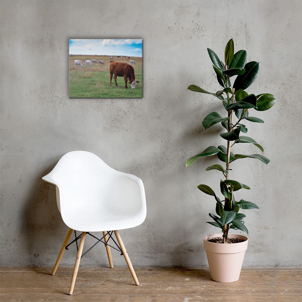 grazing cattle canvas 6 - The Cow Print