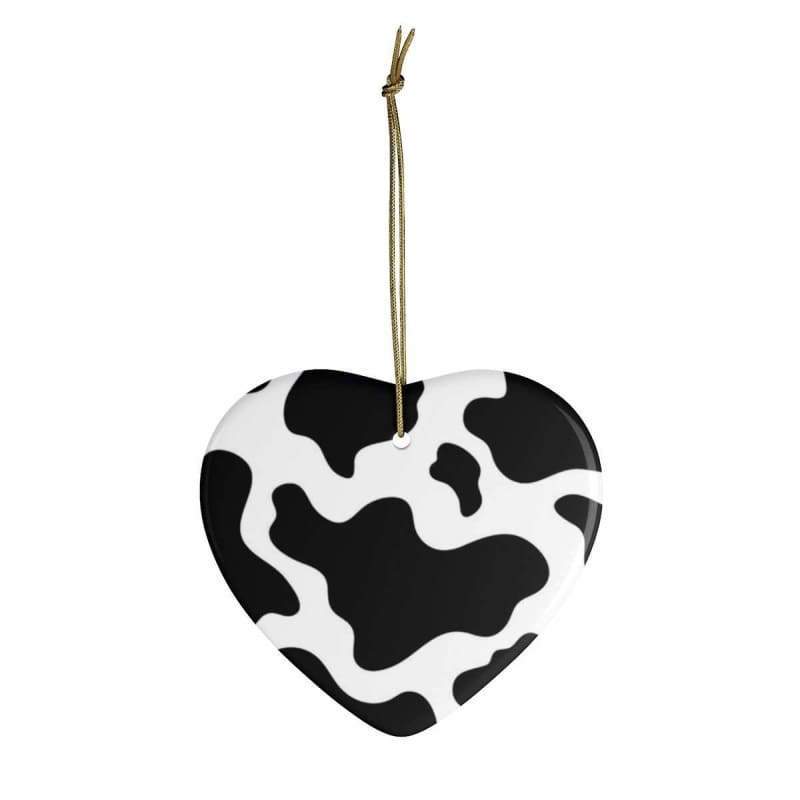 Classic Cow Ceramic Ornaments CL1211 Circle / One Size Official COW PRINT Merch