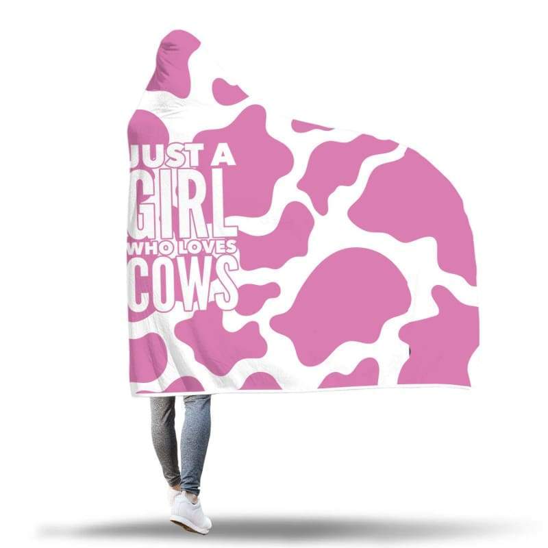 hooded blanket pink cow lover hooded blanket 3 - The Cow Print