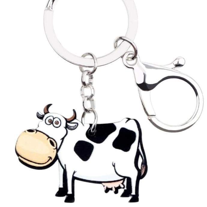 Acrylic Cow Key Chains CL1211 Default Title Official COW PRINT Merch