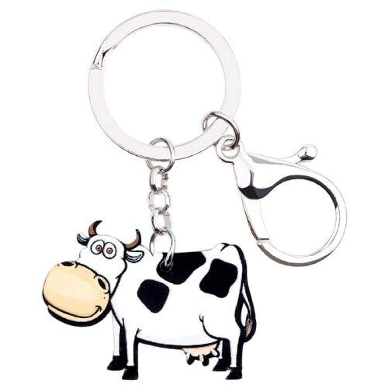 jewelry acrylic cow key chains 3 - The Cow Print