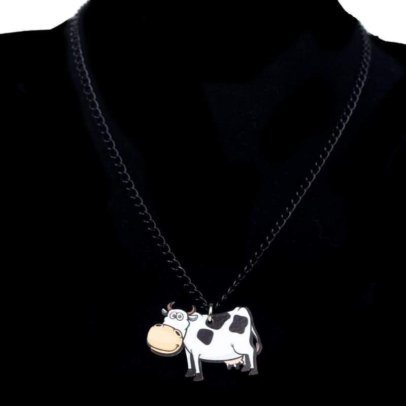 jewelry acrylic cow necklace for women 3 - The Cow Print