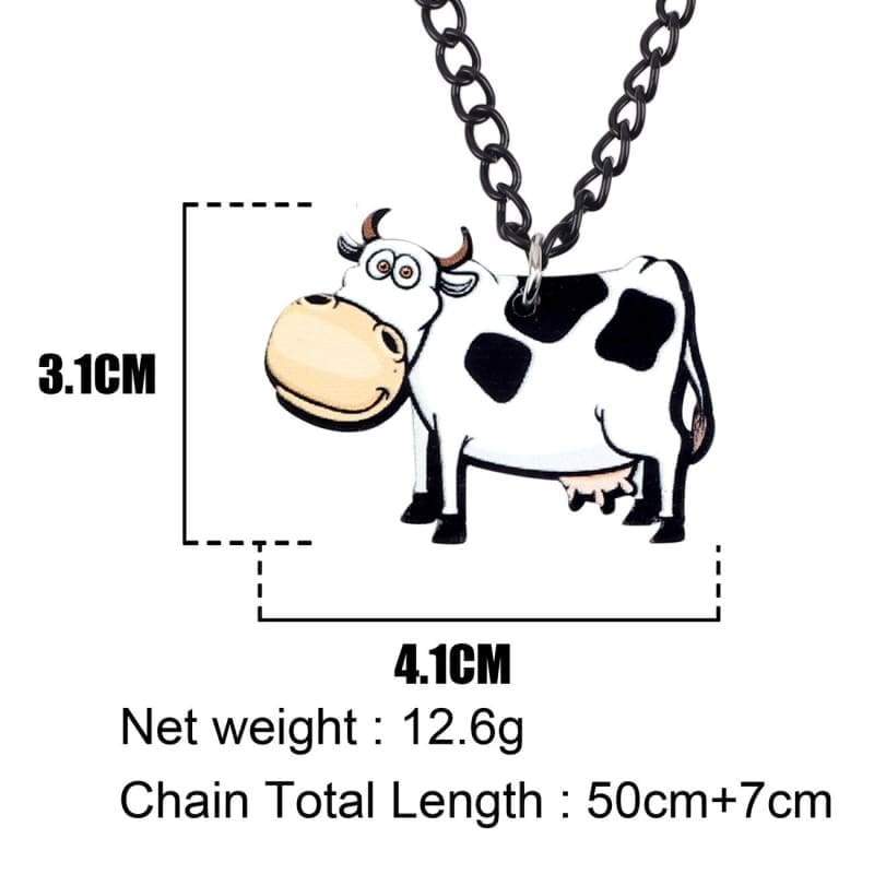 jewelry acrylic cow necklace for women 5 - The Cow Print