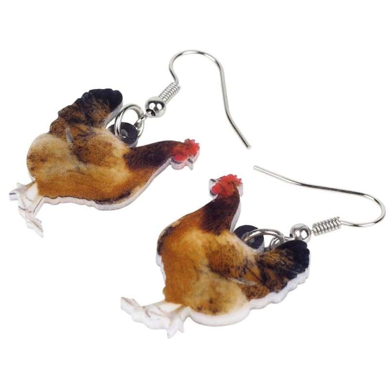 Acrylicc Chicken Earring For Women CL1211 Default Title Official COW PRINT Merch