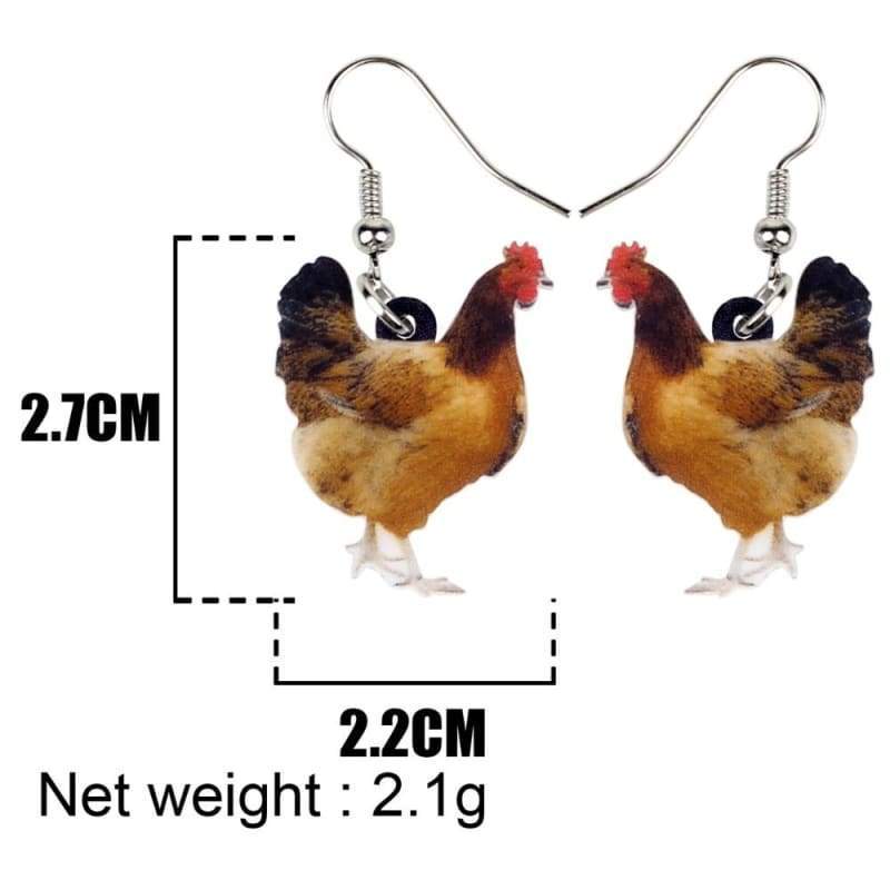 jewelry chicken earringfor women 2 - The Cow Print