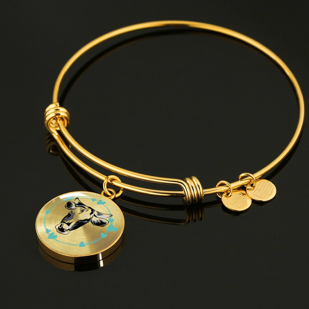 Luxury Bangle (Gold) / Yes Official COW PRINT Merch