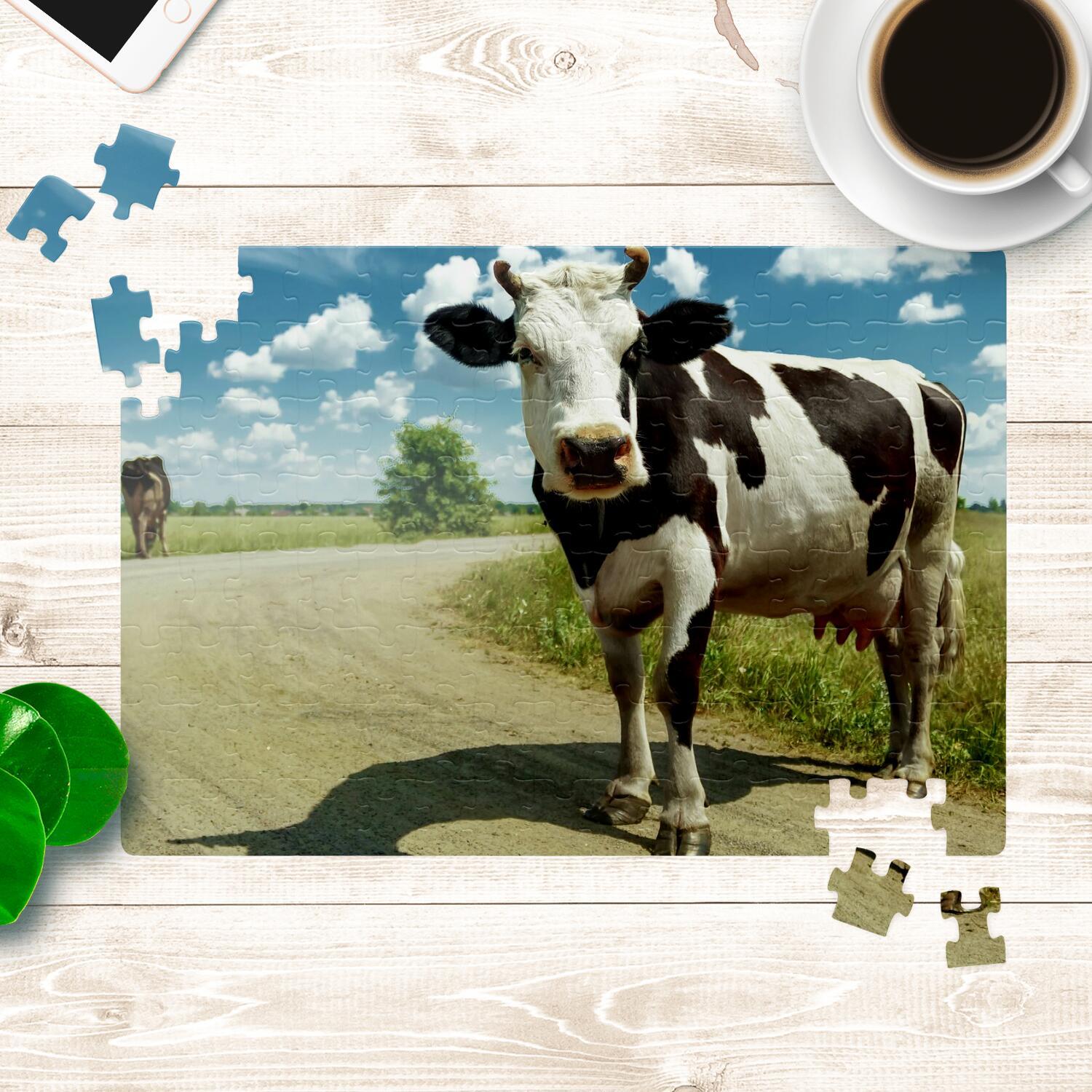 Cow Jigsaw Puzzle CL1211 120pcs - 11.5" * 8" / 29.3cm * 20.3cm Official COW PRINT Merch