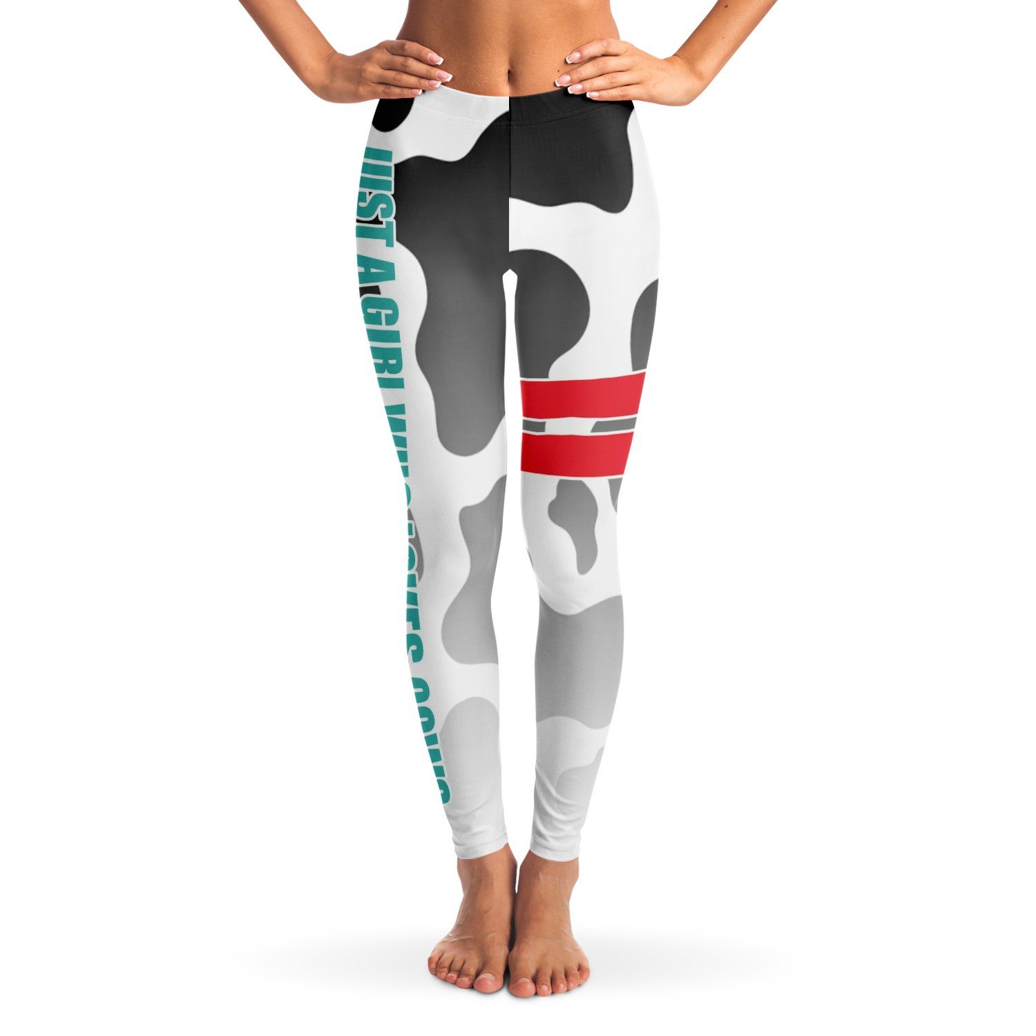 Girl Who Loves Cows Yoga Leggings CL1211 XS Official COW PRINT Merch