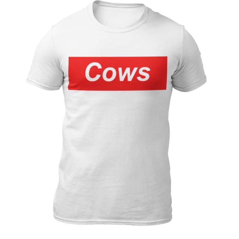 Cows are supreme shirt CL1211 white / S Official COW PRINT Merch