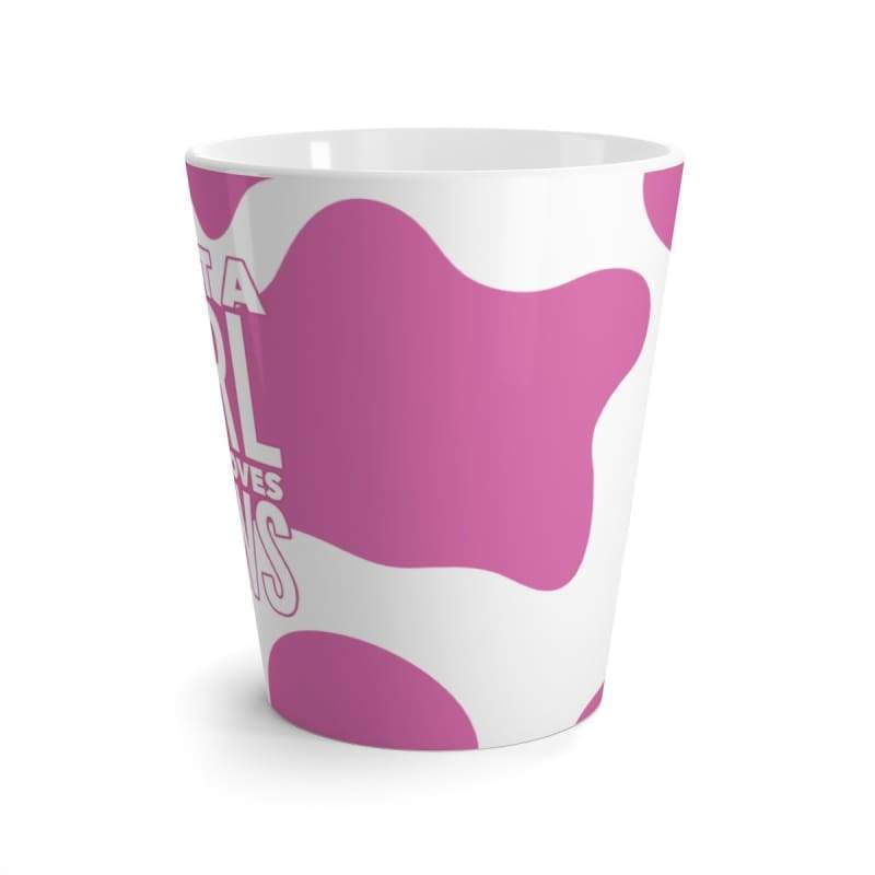 mug pink cow lover latte mug 2 - The Cow Print