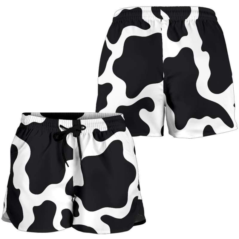 Women's Shorts - Cow Print Womens Shorts / S Official COW PRINT Merch