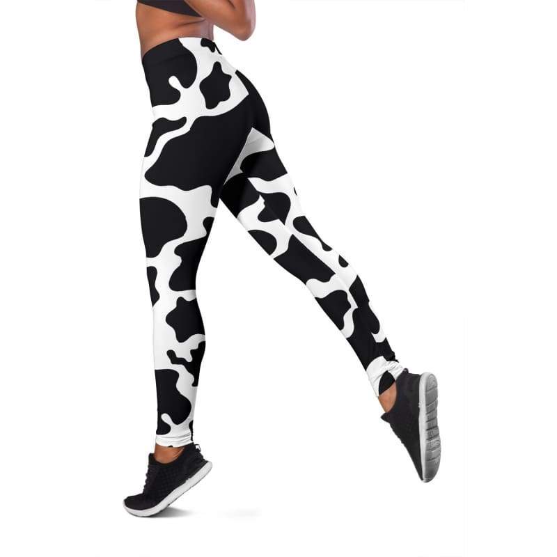 Women's Leggings - Cow Print Leggings / M Official COW PRINT Merch