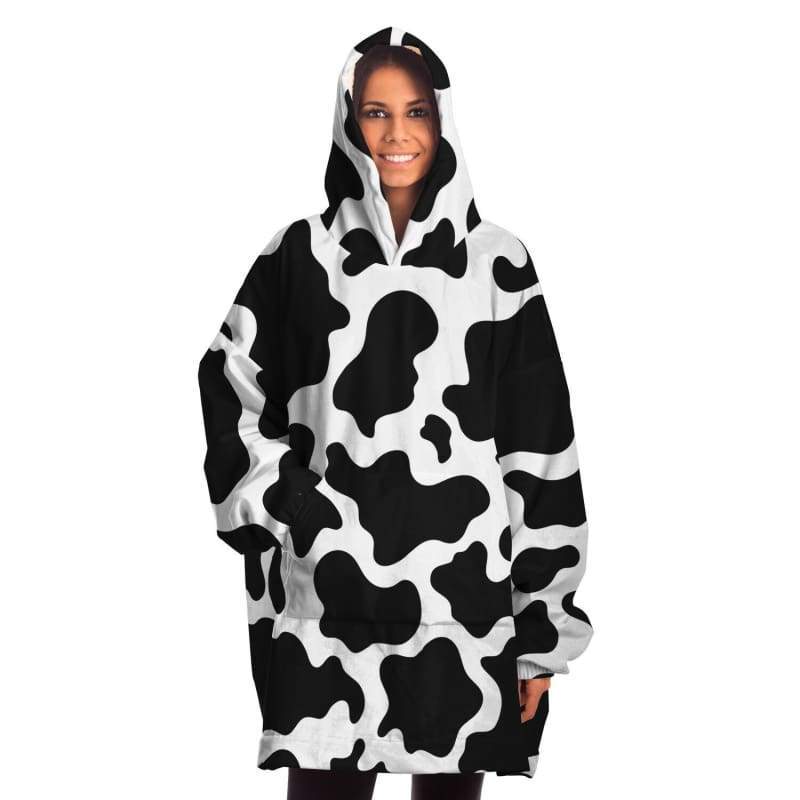 Cozy Comfy Cow Print Snug Rug Hoodie CL1211 ONE SIZE Official COW PRINT Merch