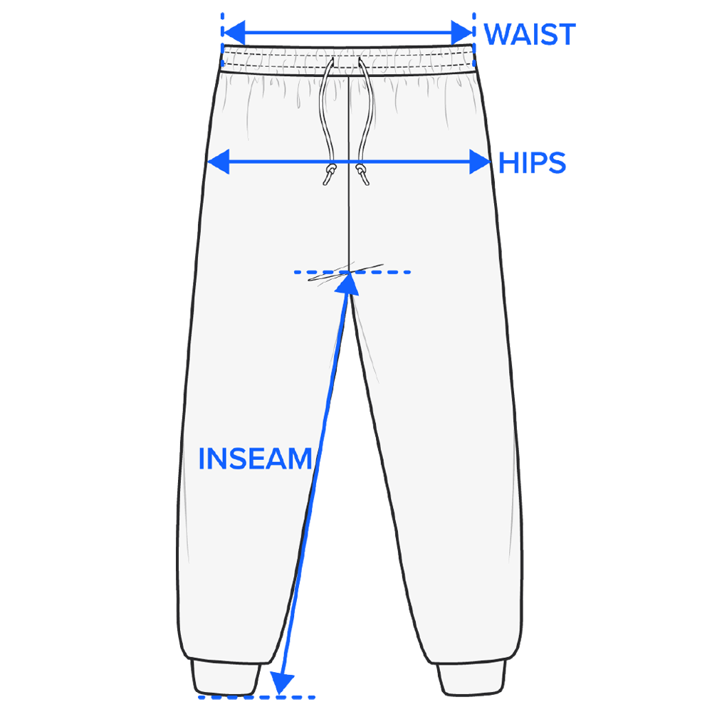 sizing guide illustration and chart