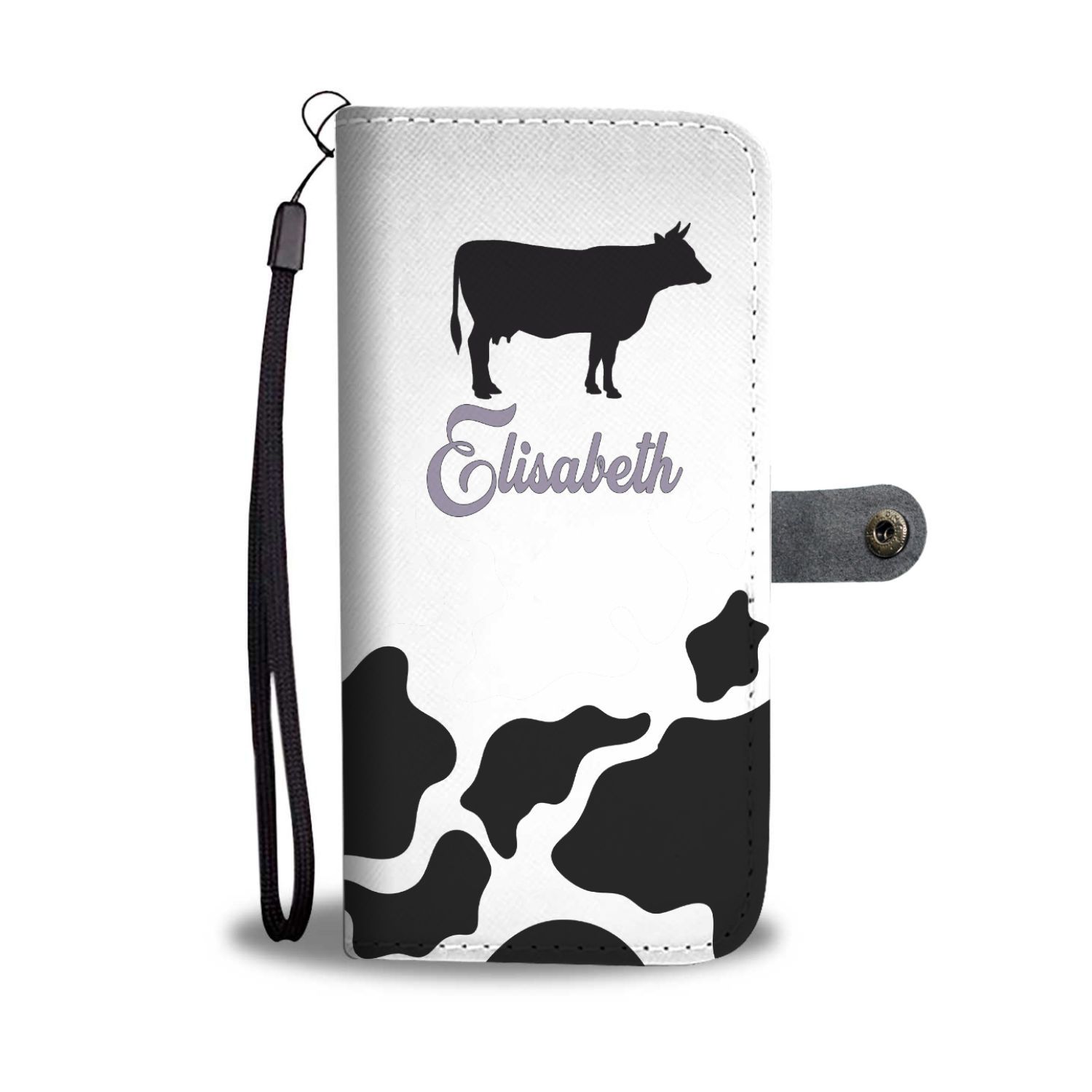Personalized Cow Print Phone Case Wallet CL1211 iPhone 12 Official COW PRINT Merch