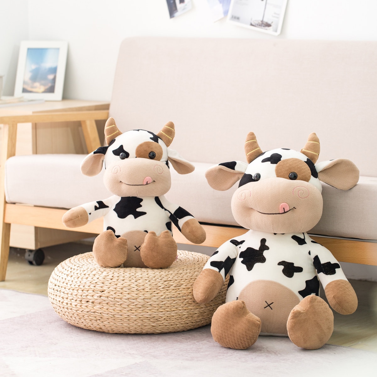 2020 New Plush Cow Toy Cute Cattle Plush Stuffed Animals Cattle Soft Doll Kids Toys Birthday 1 - The Cow Print