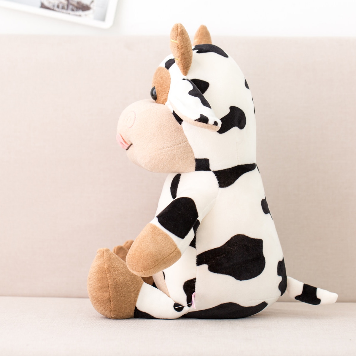 2020 New Plush Cow Toy Cute Cattle Plush Stuffed Animals Cattle Soft Doll Kids Toys Birthday 2 - The Cow Print