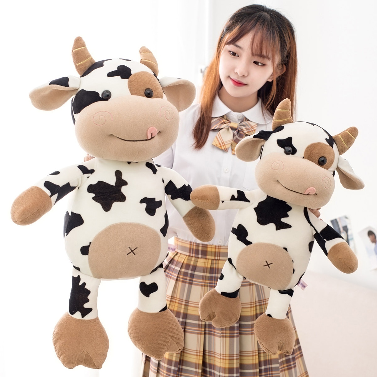 2020 New Plush Cow Toy Cute Cattle Plush Stuffed Animals Cattle Soft Doll Kids Toys Birthday - The Cow Print