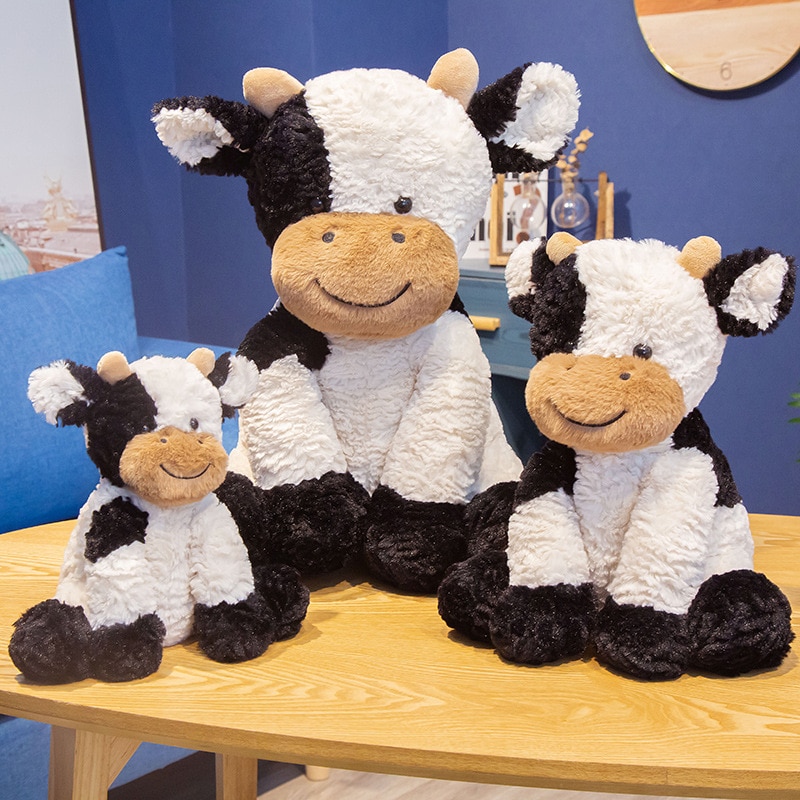 New Cute Animal Cartoon Cows Stuffed Plush Toy Kawaii Cattle Comfortable Soft Toy Children accompany Birthday - The Cow Print